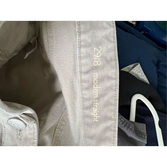 Loft beige modern straight corduroy pants size 8 - Picture 3 of 4